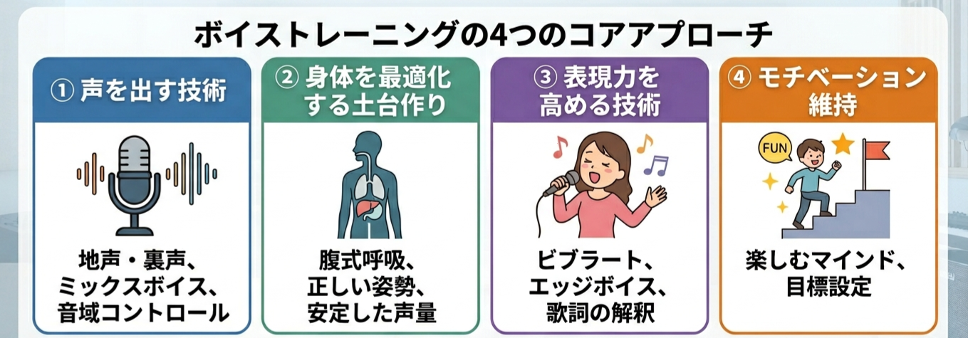 初心者にこそ知ってほしいボイトレの流れ